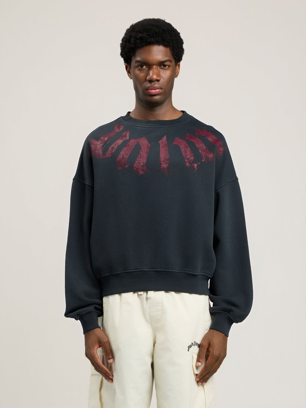 Big Neck Logo Loose Sweatshirt
