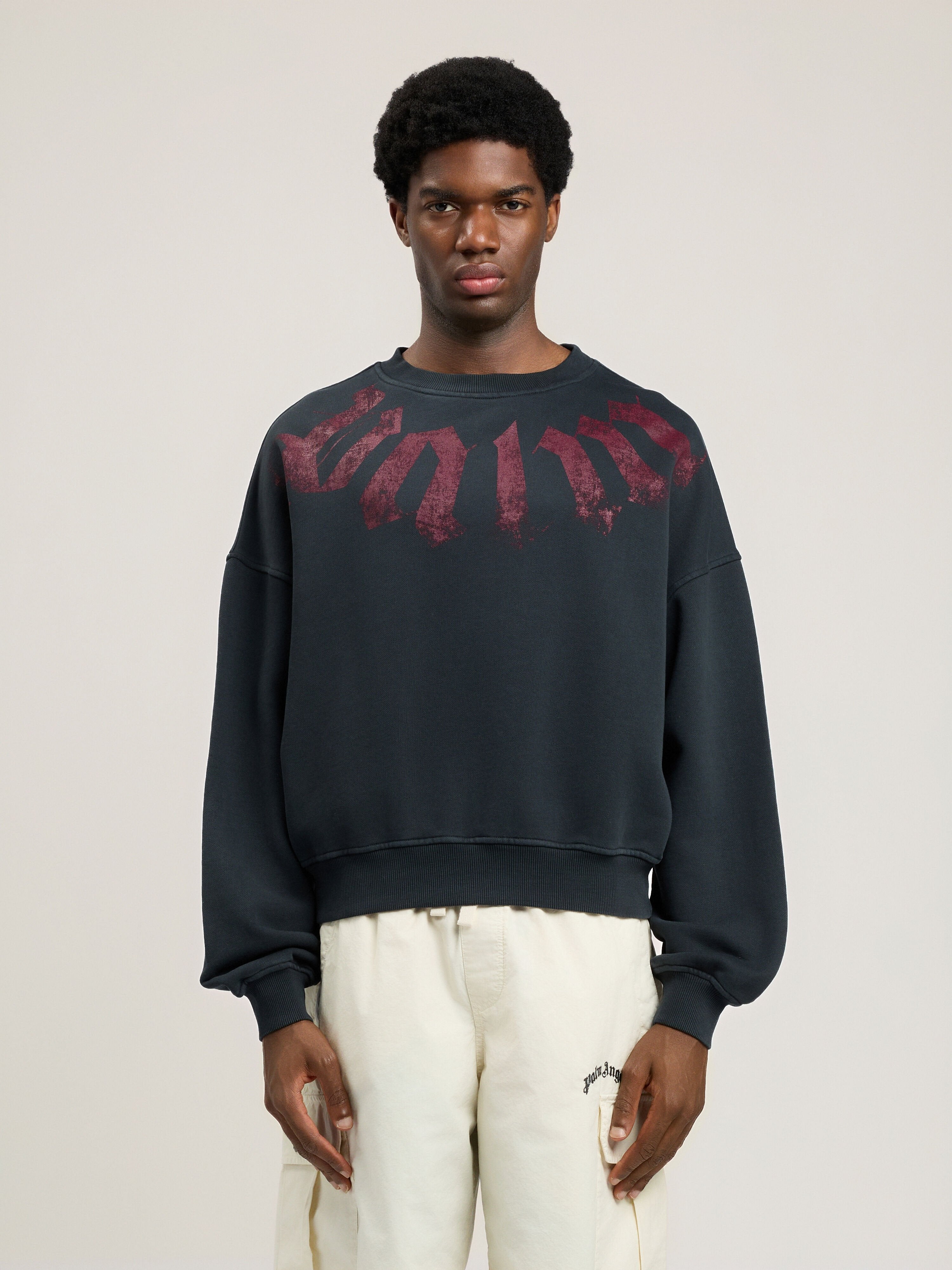 Big Neck Logo Loose Sweatshirt