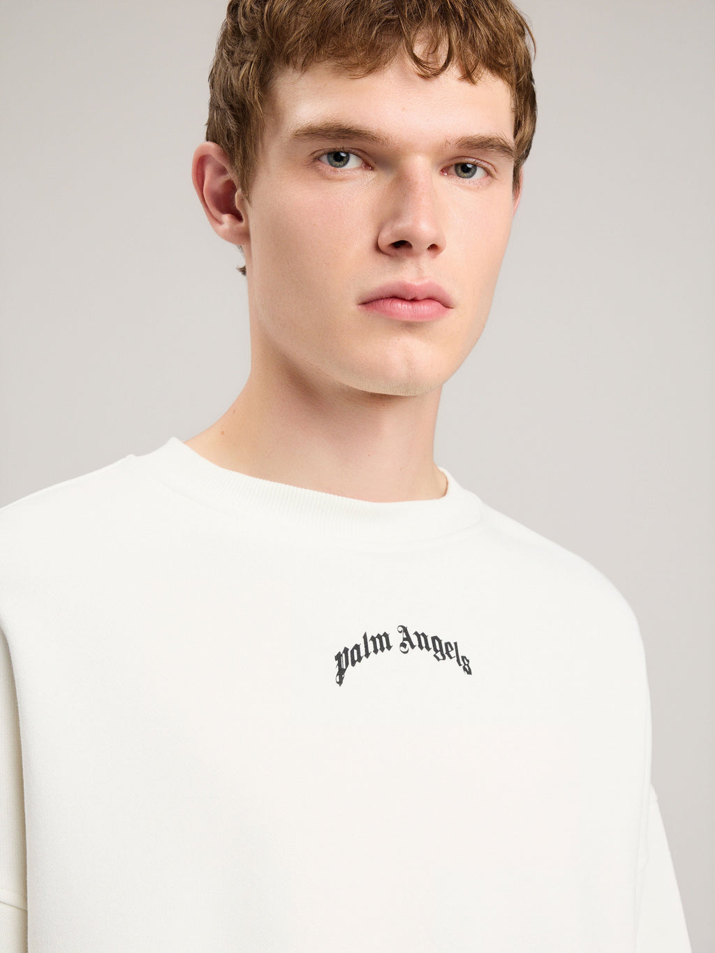 Back Curved Logo Loose Sweatshirt