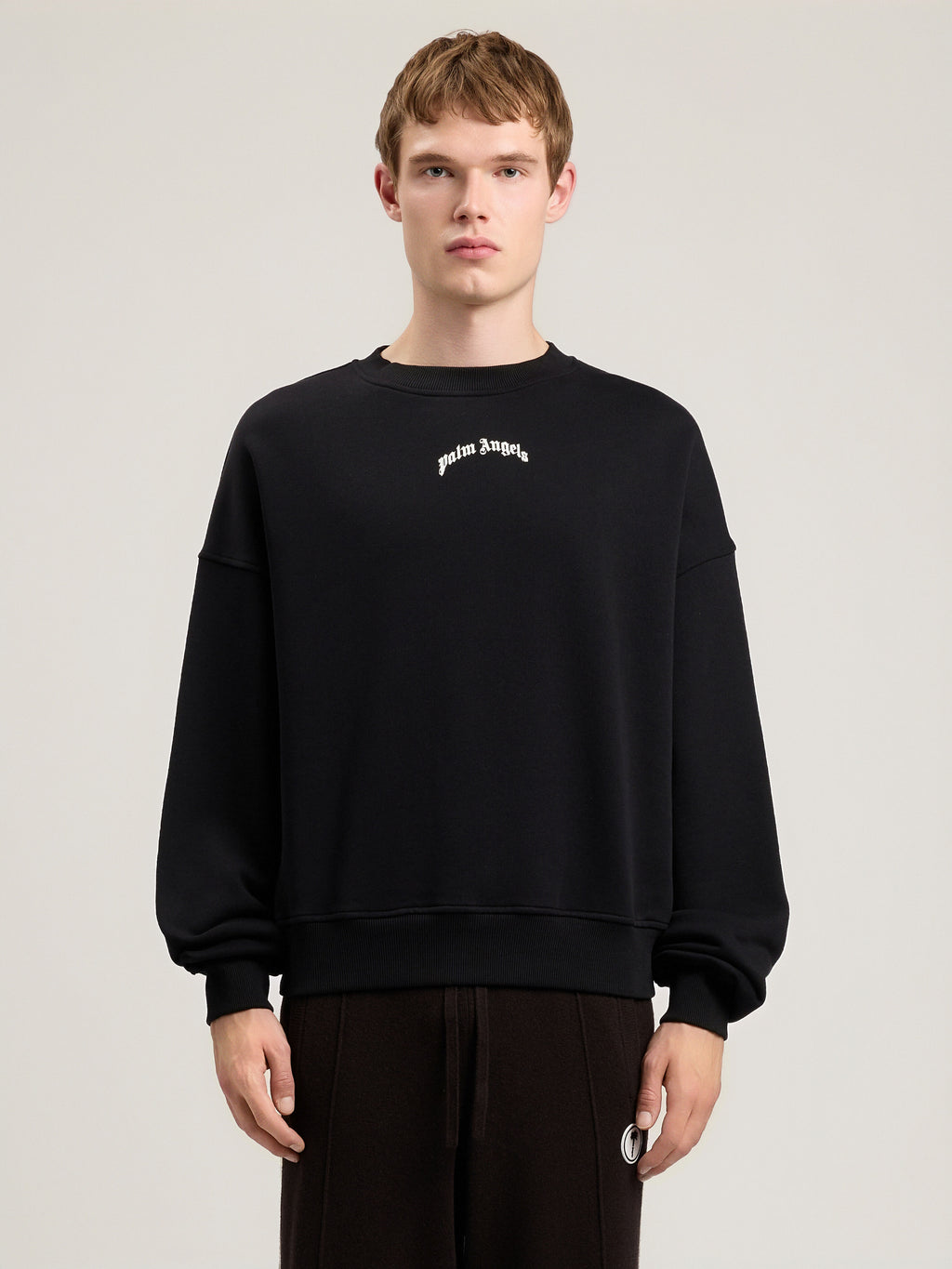 Back Curved Logo Loose Sweatshirt