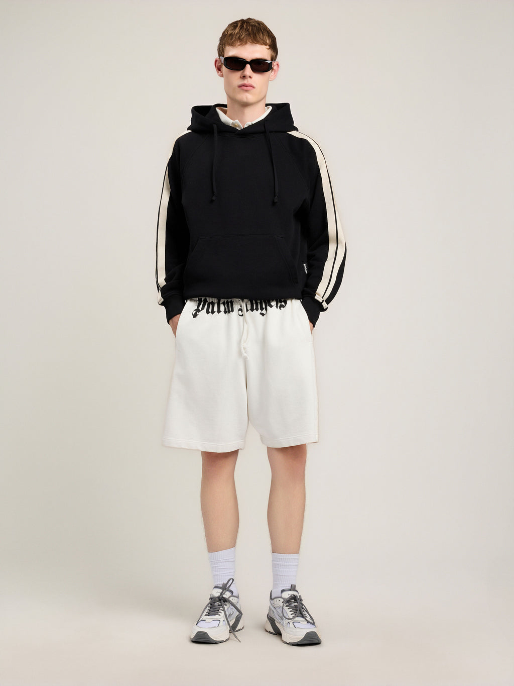 Back Curved Logo Track Hoodie