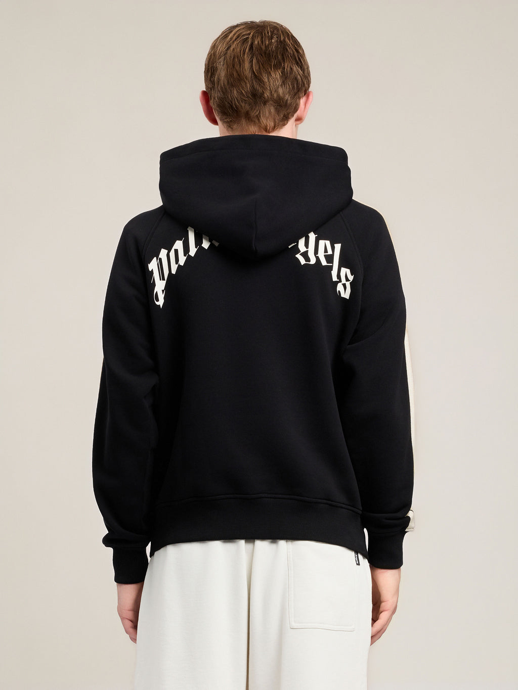 Back Curved Logo Track Hoodie