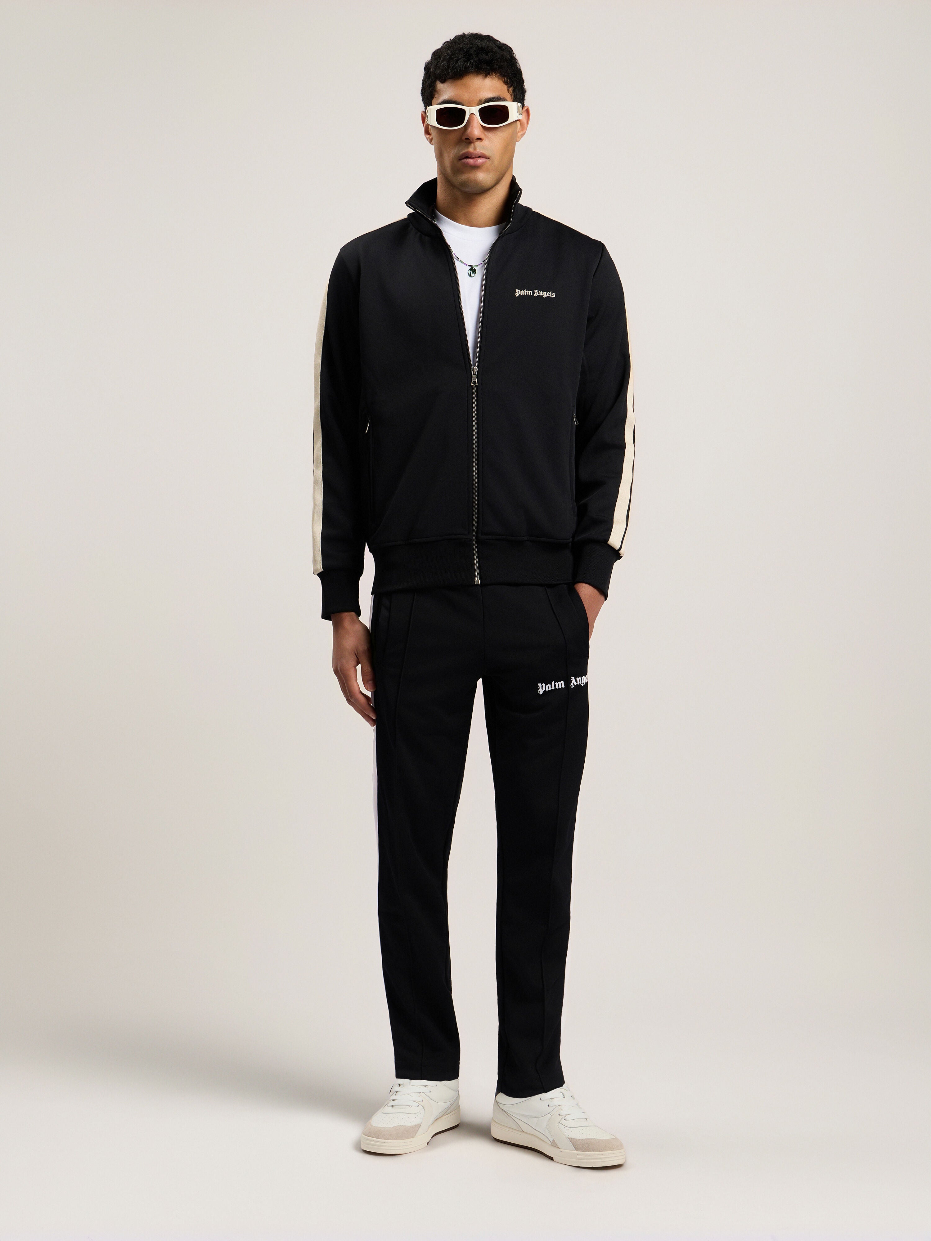 CLASSIC LOGO TRACK JACKET BLACK - OFF WH
